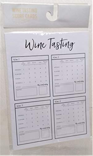 Wine Tasting Score Cards Party Bar Game Includes 10 Score Cards and My Favorite  and  Least Favorite Sticker Sheet