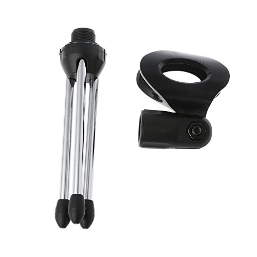 HOWWOH Folding Adjustable Desktop Handheld Mic Microphone Clip Holder Stand Tripod A-1