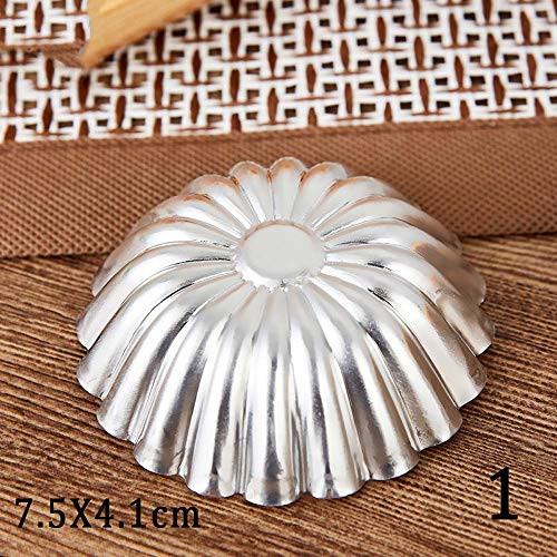 NKLC 25pcs Egg Tart Mold Cake Muffin Mold Aluminum Alloy Egg Tart Cupcake Cake Cookie Mold Baking Cups Mini Egg Tart Pans Pastry Tool 7.5x4.1cm NKLC 25pcs Egg Tart Mold Cake Muffin Mold Aluminum Alloy Egg Tart Cupcake Cake Cookie Mold Baking Cups Mini Egg Tart Pans Pastry Tool 7.5x4.1cm