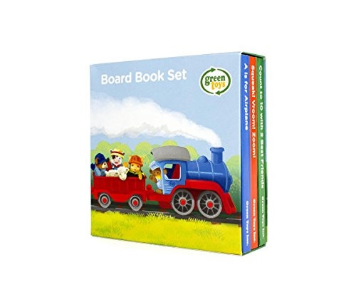 Green Toys Counting, Sounds, Abcs Board Books (3 Pack)