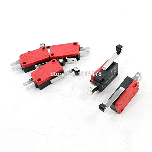 SV-166-1C25 5 x Micro Limit Switch Long Hinge Roller Arm SPDT Snap Action Home LOT