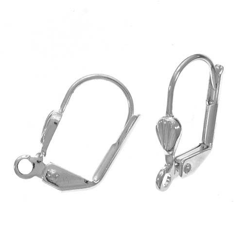 Beadaholique Earrings Lever Backs with Shell Silver Pair of 5