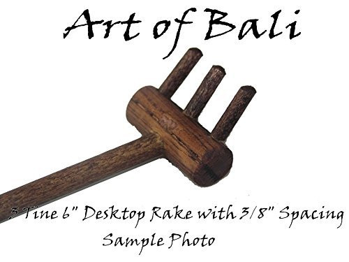 Art of Bali Zen Garden Rake Three Tine Desktop Rake - Zen Gardens