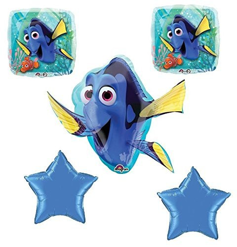 Disney Finding Dory Nemo Balloon Bouquet Birthday Party Supplies Favors  5CT by Toys and Games