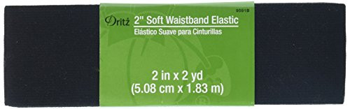 Dritz Notions Dritz Elastic Soft Waistband 2" 2", 2", Black