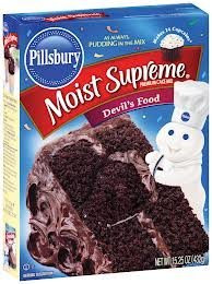 Pillsbury Cake Mix Devils Food 15.25-Ounce Boxes  Pack of 2