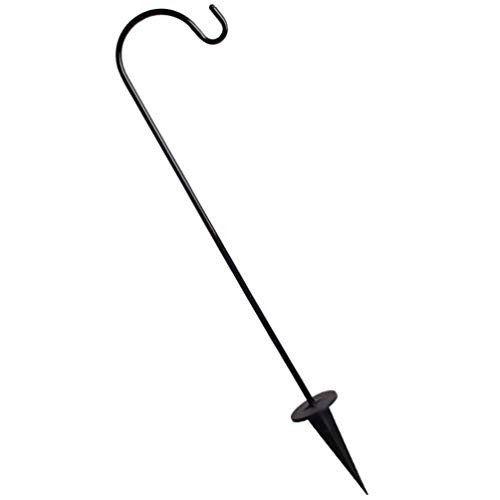 IMIKEYA Shepherds Hook Tall Iron Plant Hook Garden Stake Plant Stand Hanger for Outdoor Flower Basket Bird Feeder Lantern Wedding Decoration