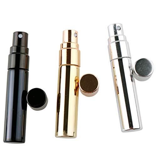 SOLUSTRE 6Pcs 5ML Mini Glass Perfume Bottles Refillable Fine Mist Sprayer Bottle Empty Tube For Eessential Oil Atomizer