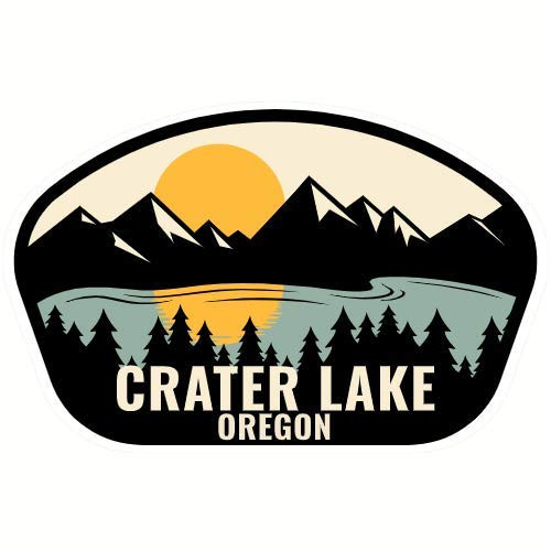 U.S. Custom Stickers Crater Lake Oregon Sticker 6 inch