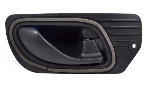 PT Auto Warehouse FO-2545A-FR - Inside Interior Inner Door Handle Black - Passenger Side Front