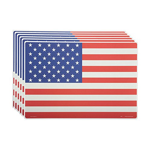 M. Ruskin Company American Flag Placemat Set of 6