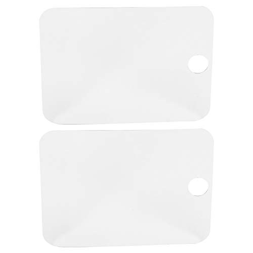 Minkissy 2pcs Fogless Shower Mirror Anti-Fog Makeup Mirror Fogless Wall Hanging Bathroom Shaving Mirror