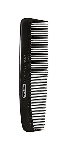 Titania Pocket Comb Approx. 12.5 cm Black Pack of 1 x 16 g