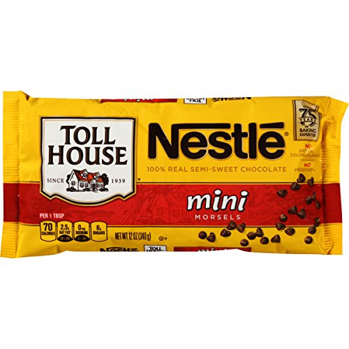 Nestle Toll House Semi-Sweet Chocolate Mini Morsels 12 Ounce Package
