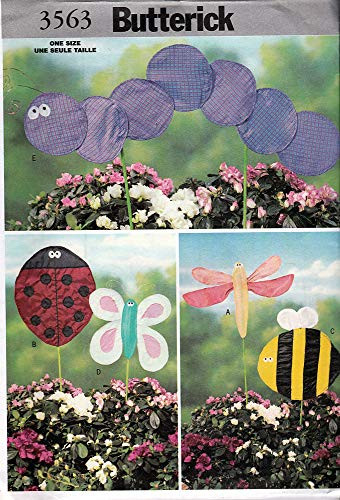 Butterick Sewing Pattern 3563 c2002 Garden Flags