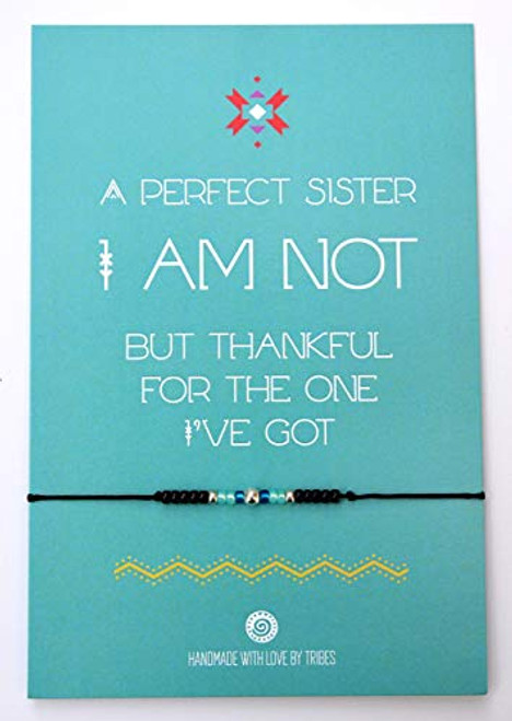 Sister Best Friend Bracelet Friendship Bracelet Gift for Sister BFF Bestie Family Women and Teen Girls Handmade Boho Gifts by Tribes