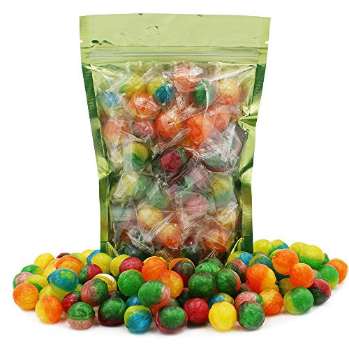 Super Sour Pucker Suckers Hard Candy Treats Kosher Certified Individually Wrapped  75 Count  1 Pound