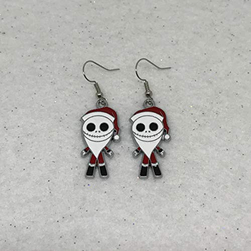 Disney Inspired Christmas Jack Nightmare Before Christmas Earrings