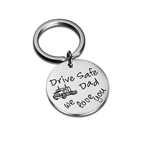 CJ and M Truck Driver Keychain - Truck Driver Gift - Truck Dad Keychain - Trucker Gift -Fathers Day Gift - Dad Gift - Papa Gift