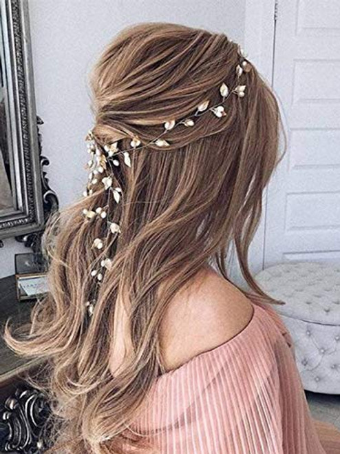 Kercisbeauty Wedding Pearl Leaves Headband for Brides Hair Vine Wreath Bridal Bridesmaids Flower Girls Headpiece Prom Hair Accessories Rose Gold Kercisbeauty Wedding Pearl Leaves Headband for Brides Hair Vine Wreath Bridal Bridesmaids Flower Girls Headpiece Prom Hair Accessories Rose Gold