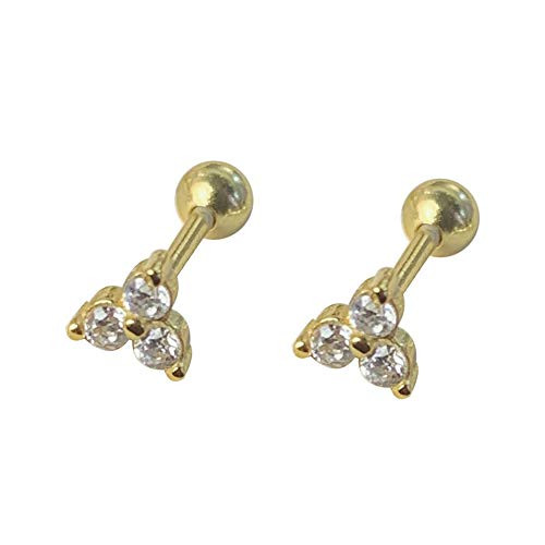18G Little Flower Cartilage Stud Earrings Sterling Silver 925 for Women Girls Dainty Crystal Diamond CZ Tragus Earring Studs Barbell Ear Piercing Fashion Jewelry Hypoallergenic Sensitive Ears Gold 18G Little Flower Cartilage Stud Earrings Sterling Silver 925 for Women Girls Dainty Crystal Diamond CZ Tragus Earring Studs Barbell Ear Piercing Fashion Jewelry Hypoallergenic Sensitive Ears Gold