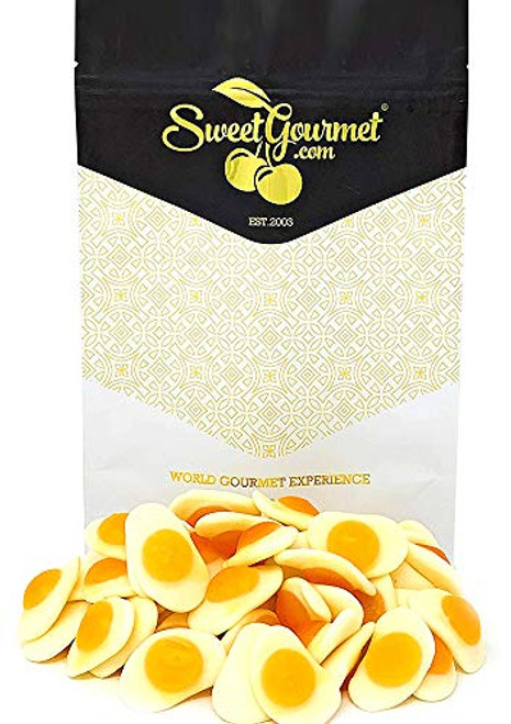 SweetGourmet Gummy Mini Fried Eggs   Vidal Vanilla Candy Bulk   1 Pound