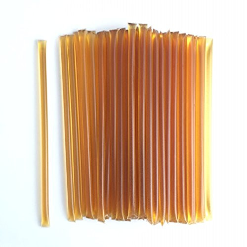 The Honey Jar - 50 Count Honey Sticks  Clover  Pure American Honey. No Corn Syrup. No Added Water. No Artificial Colors or Flavors. 15 Calories Per Stick - BPA FREE - Real Pure Honey in a Straw