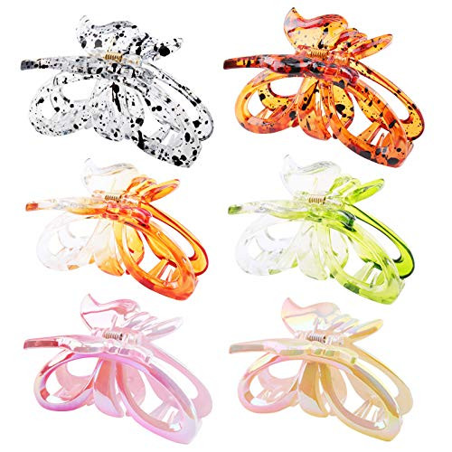 Ondder 6 Pack Butterfly Hair Claw Clips Non Slip Big Hair Clips Fashion Hair Claw Barrettes Strong Hold Hair Catch Barrette Jaw Clamp for Thick Thin Hair Fashion Hair Accessories for Women Ladies Girls Ondder 6 Pack Butterfly Hair Claw Clips Non Slip Big Hair Clips Fashion Hair Claw Barrettes Strong Hold Hair Catch Barrette Jaw Clamp for Thick Thin Hair Fashion Hair Accessories for Women Ladies Girls