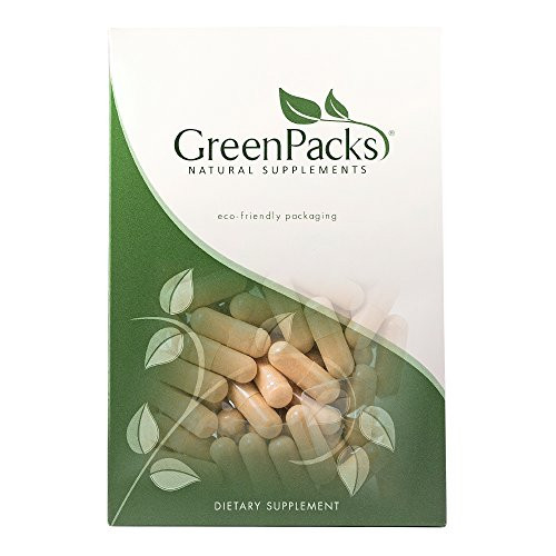 GreenPacks® Organic Maca Root Concentrate  Gelatinized  Supplement - 60 Capsules