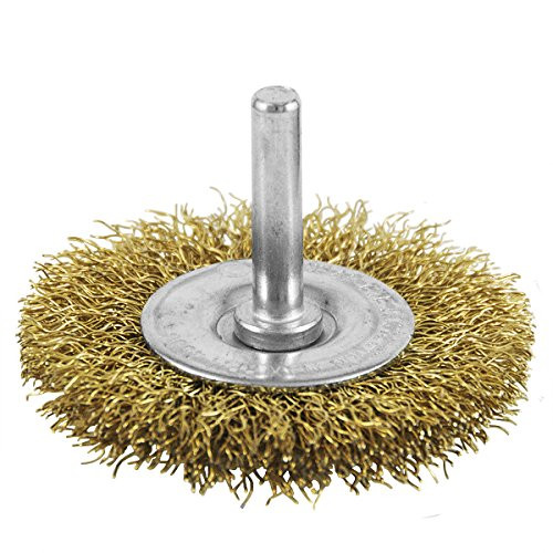EAB Tool 2160401 2 1/2" Brass Fine Wire Wheel Wire Brush - Recyclable,