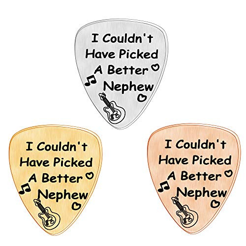 KTENME Nephw Guitar Bass Picks Pack Cousin Appreciation Christmas Graduation Gift I Couldnt Have Picked Niece  Niece