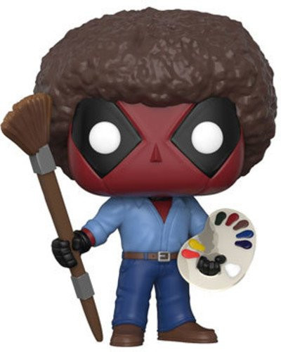 Funko Pop Marvel: Deadpool Playtime-Bob Ross Collectible Figure, Multicolor
