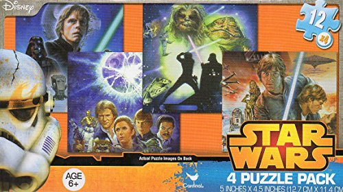 Star Wars 4 Puzzle Pack - 12 Piece Jigsaw Puzzle Set of 4 Different Puzzles V3 Star Wars 4 Puzzle Pack - 12 Piece Jigsaw Puzzle Set of 4 Different Puzzles V3