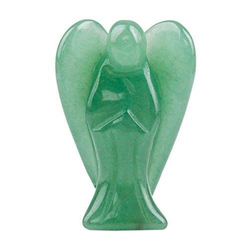rockcloud Healing Crystal Gemstone Carved Pocket Crystal Guardian Angel Figurines 2 inch rockcloud Healing Crystal Gemstone Carved Pocket Crystal Guardian Angel Figurines 2 inch