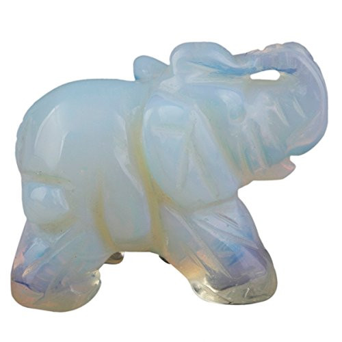 rockcloud Healing Crystal Guardian Elephant Pocket Stone Figurines Carved Gemstone Crafts 1.5 rockcloud Healing Crystal Guardian Elephant Pocket Stone Figurines Carved Gemstone Crafts 1.5