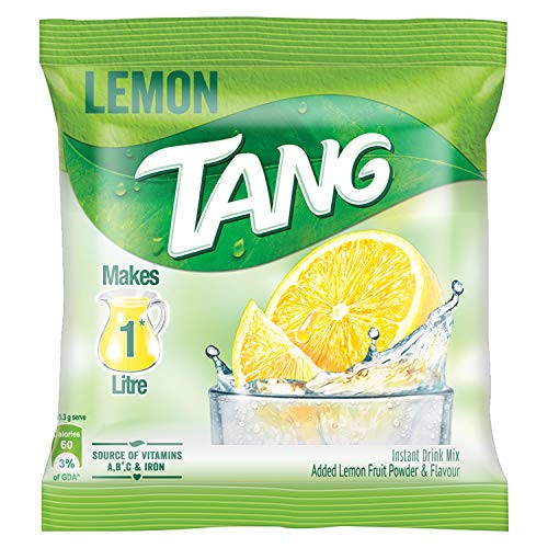 Tang Instant Drink Mix Lemon 100 grams Pouch - India.