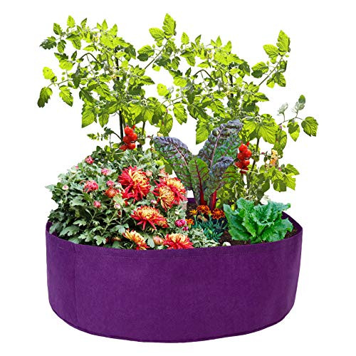 GWOKWAI Raised Garden Bed 15Gallon Planting Grow Bag Heavy Duty Fabric Raised Planting Bed Aeration Fabric Planter Pots for Plants Vegetables Fruits Flower Pots