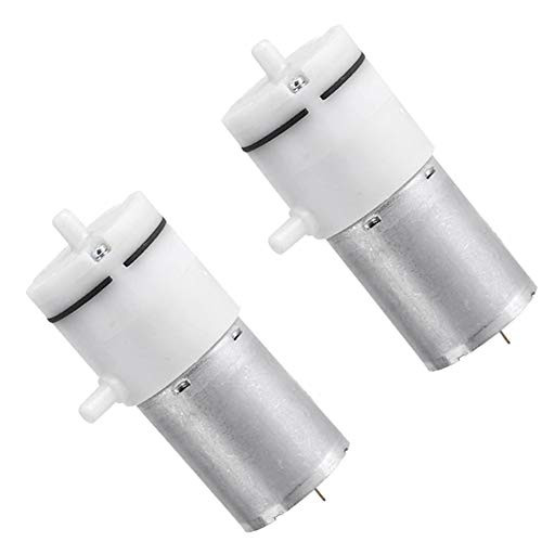 Delinx 2Pcs Mini DC 5V 6V Vacuum Pump 2.5L min 370 Motor Air Pump  DC 5V Version