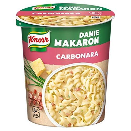 Knorr Noodle Cup Carbonara 5 minute meal  pack of 2   Made in Poland