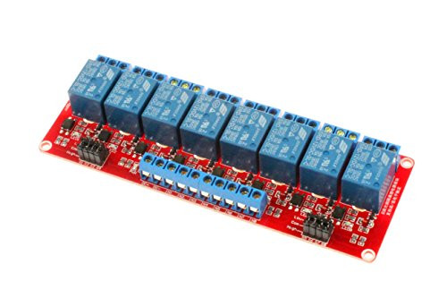 NOYITO 8-Channel Relay Module High Low Level Trigger with Optocoupler Isolation Load DC 30V AC 250V 10A for PLC Automation Equipment Control Industrial Control Arduino  8 Channel 12V