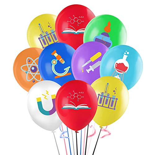 Science Balloons 12 inch Science Theme Latex Balloons for Kids Baby Shower Birthday Party Supplies Decorations  32Pcs