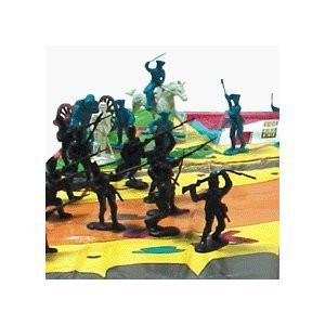 35 piece Revolutionary War Plastic Army Men 65mm Soldier Figure Toy Set by Americana Souvenirs