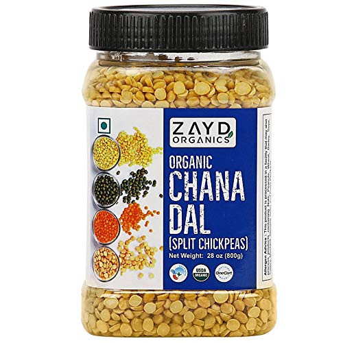 Zayd Organics Chana Dal Split Desi Chickpeas USDA Organic 1.75lbs  800g