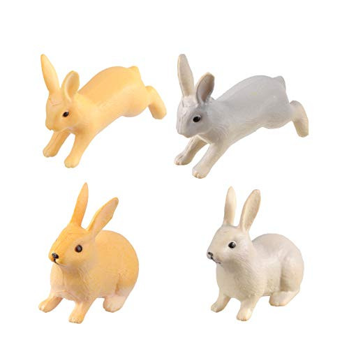 YARNOW 4Pcs Mini Bunny Figurines Cute Miniature Animals Statues Fairy Garden Rabbit Easter Cake Cupcake Decor Fairy Garden Dollhouse Micro Landscape Ornaments YARNOW 4Pcs Mini Bunny Figurines Cute Miniature Animals Statues Fairy Garden Rabbit Easter Cake Cupcake Decor Fairy Garden Dollhouse Micro Landscape Ornaments