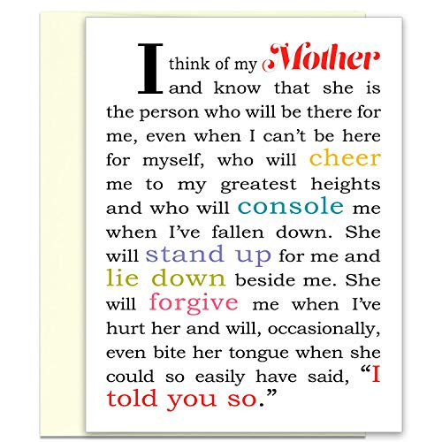 Mothers Day Card for the Best Mom in the World - Sweet and Funny Greeting Card for Mom - Mother from Son - Gift from Daughter - Mom Gift Ideas - Mother In Law - Funny Mothers Day Card or Birthday Mothers Day Card for the Best Mom in the World - Sweet and Funny Greeting Card for Mom - Mother from Son - Gift from Daughter - Mom Gift Ideas - Mother In Law - Funny Mothers Day Card or Birthday