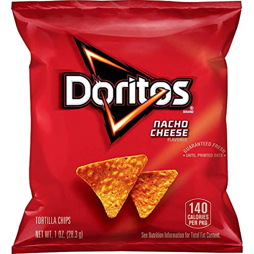 Doritos Nacho Cheese Flavored Tortilla Chips 1 oz  Pack of 40