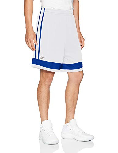 Intensity Flatback Mesh Low Post Basketball Shorts White Royal 3X-Large