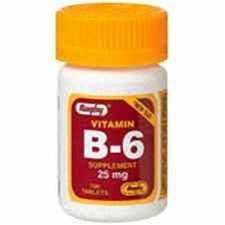 Rugby Vitamin B-6 25 mg 100 Count  4 Pack