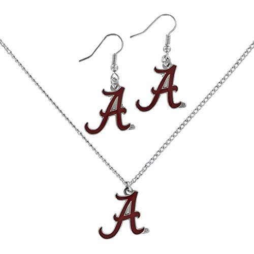 Aminco NCAA Alabama Crimson Tide Logo Earrings  and  Pendant Set