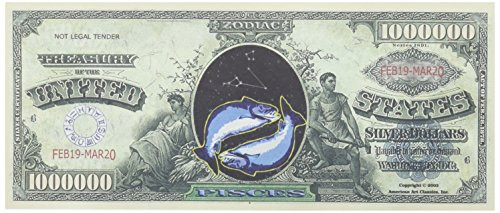 Set of 100-Zodiac Pisces One Million Dollar Bill